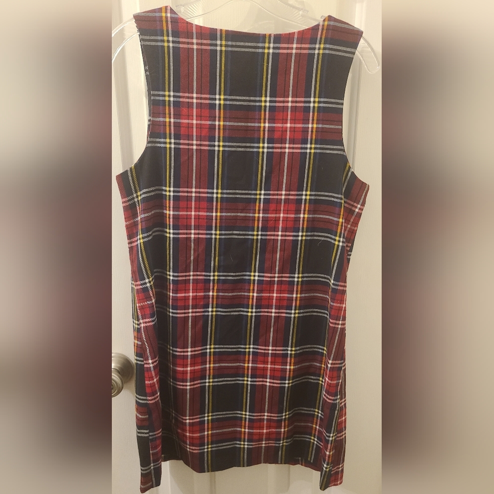 Urban Outfitters Red and Blue Plaid Mini Dress